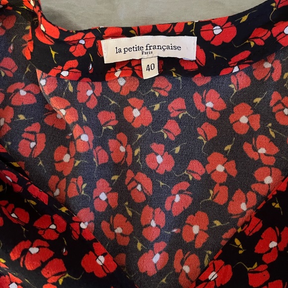 La petite franchaise red poppy dress - Picture 3 of 3
